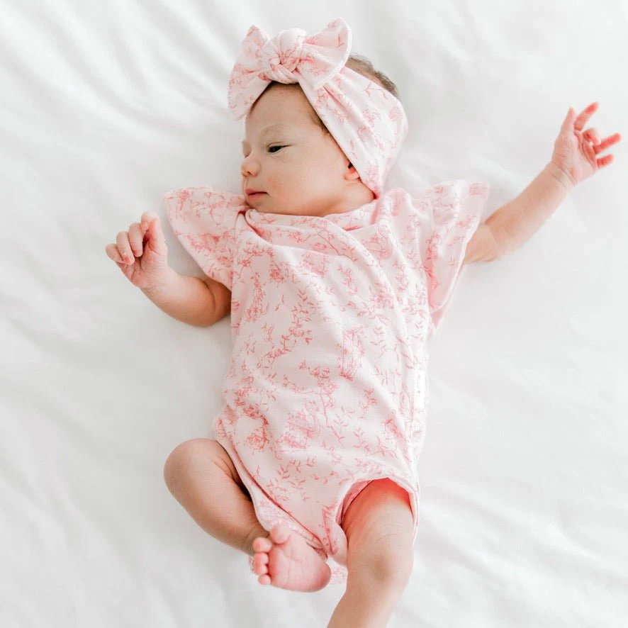 FLUTTER SLEEVE NEWBORN ESSENTIALS BUNDLE in Bamboo Cotton - Image 17