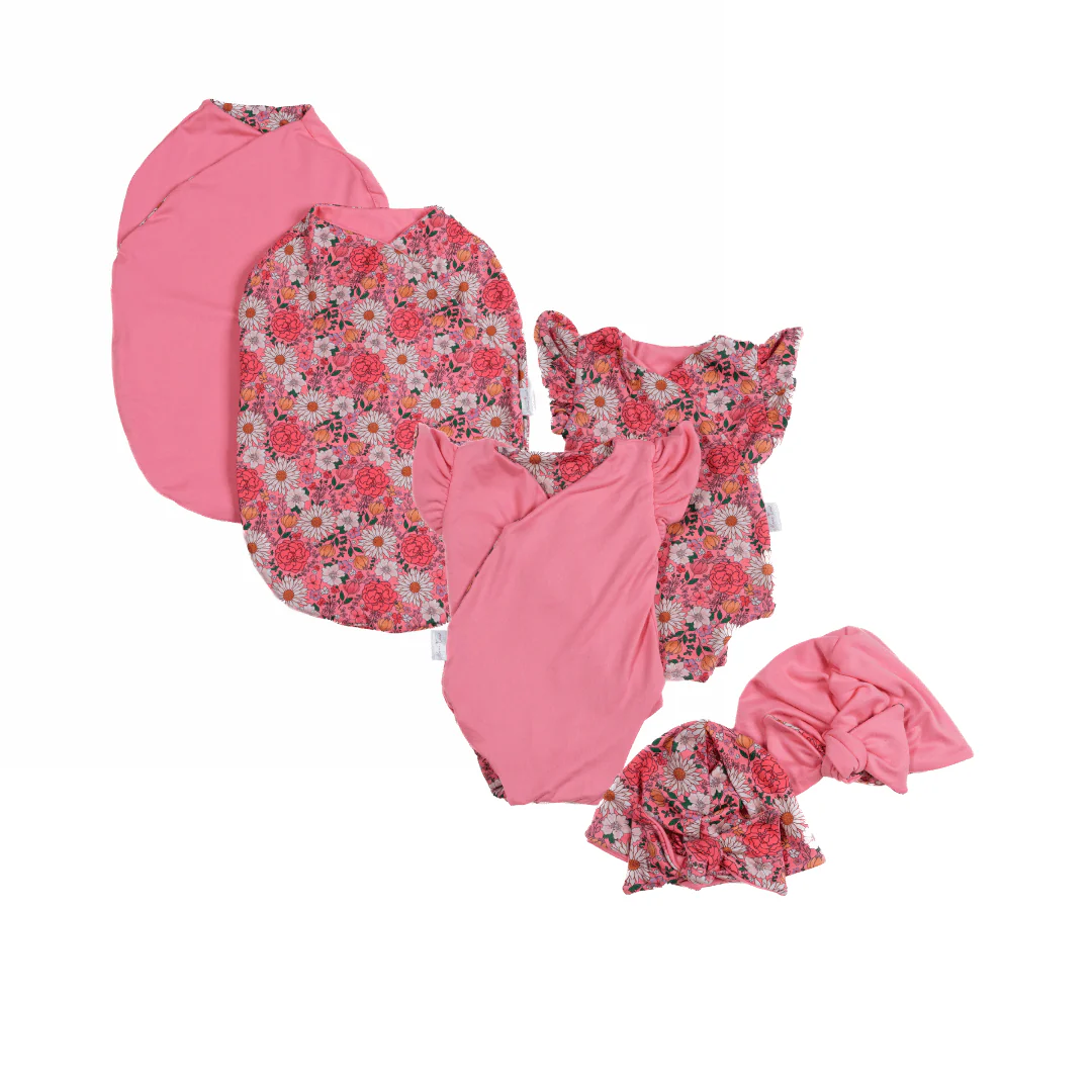 FLUTTER SLEEVE NEWBORN ESSENTIALS BUNDLE in Classic Brushed - Image 54