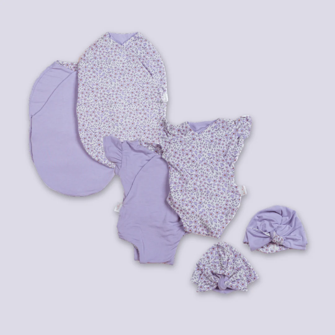 FLUTTER SLEEVE NEWBORN ESSENTIALS BUNDLE in Silky Modal