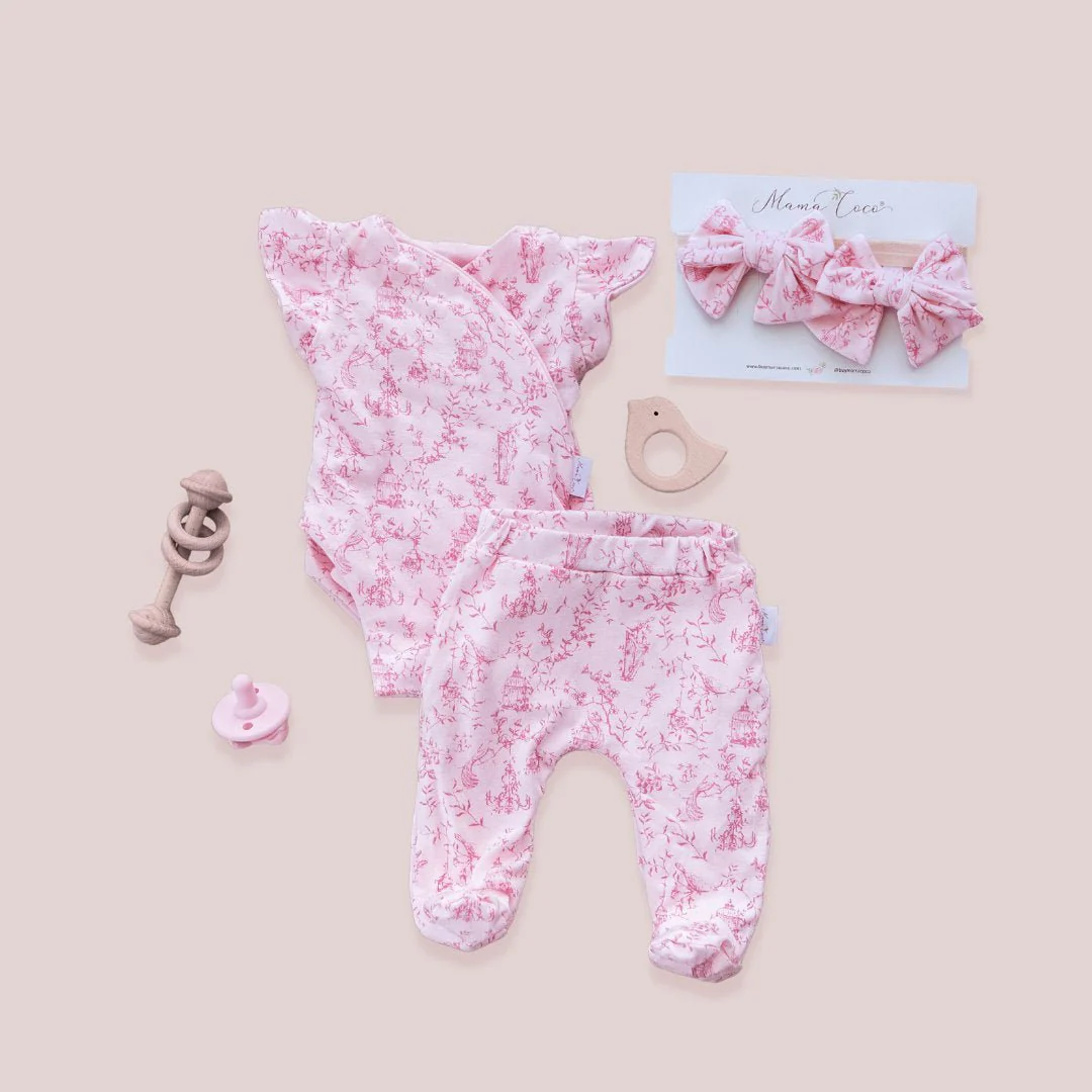FLUTTER SLEEVE ONESIE OUTFIT BUNDLE in Bamboo Cotton - Image 11