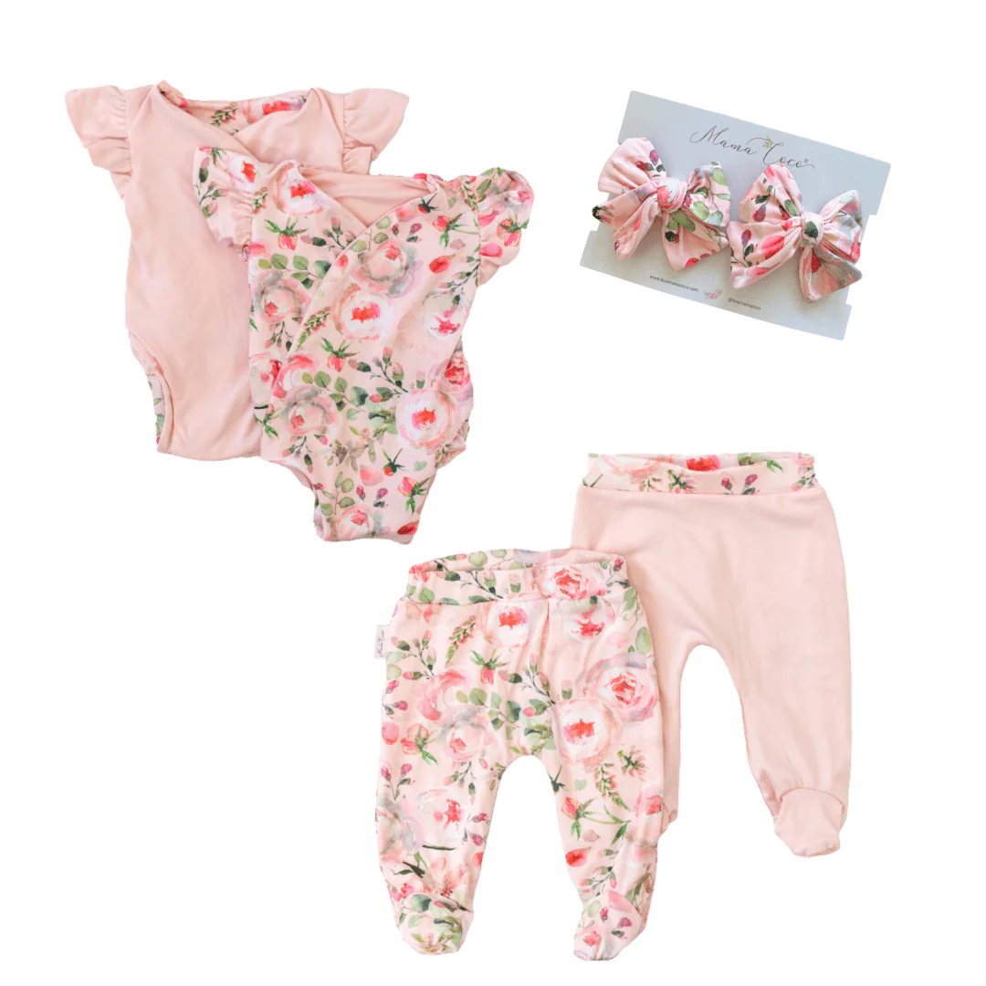 FLUTTER SLEEVE ONESIE OUTFIT BUNDLE in Classic Brushed - Image 25