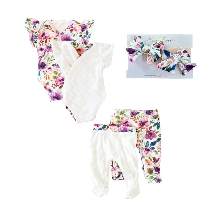 FLUTTER SLEEVE ONESIE OUTFIT BUNDLE in Classic Brushed - Image 30