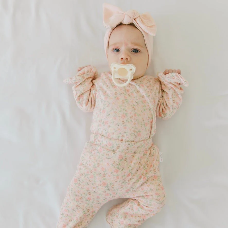 RUFFLE CUFF LONG SLEEVE ONESIE OUTFIT BUNDLE in Classic Brushed - Image 16