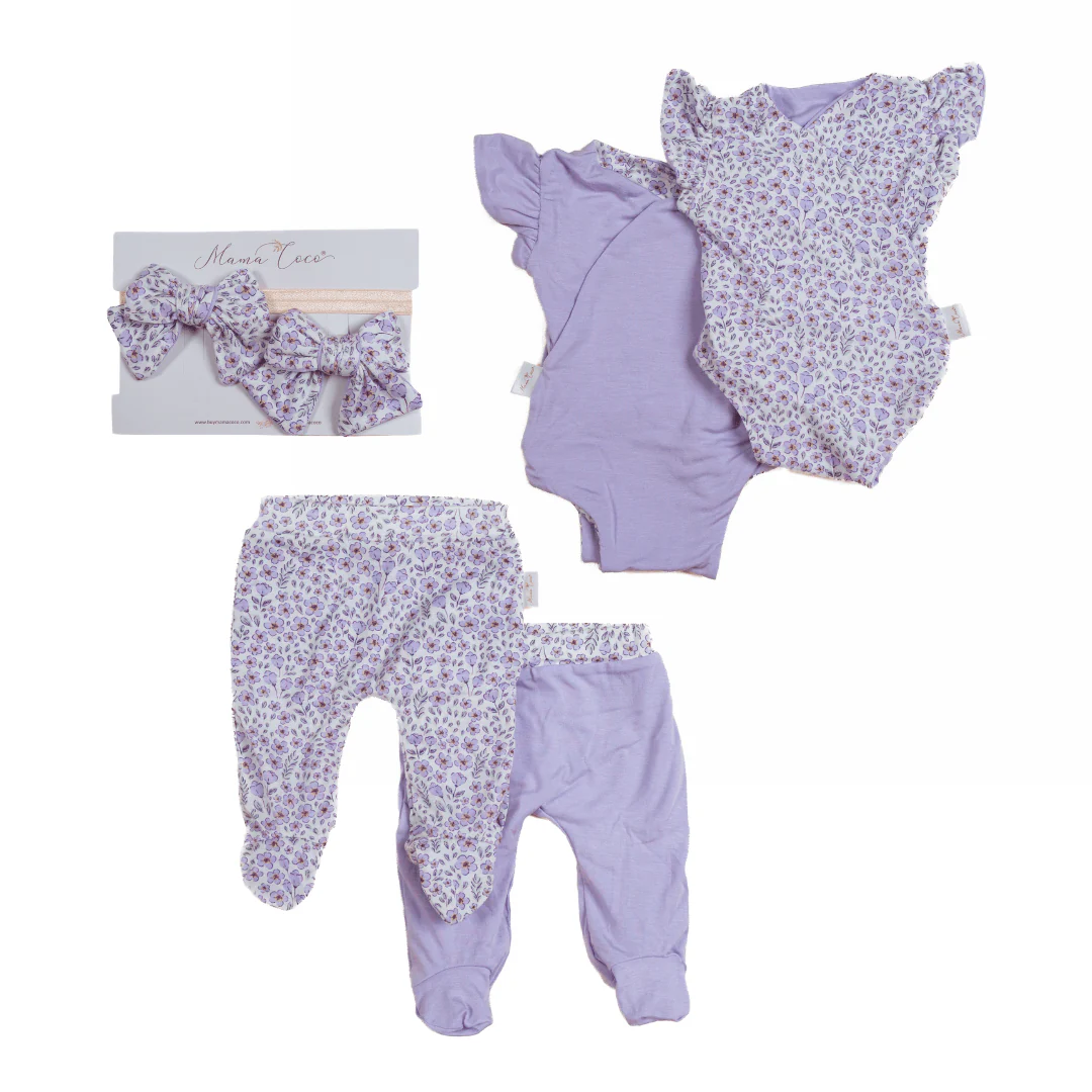 FLUTTER SLEEVE ONESIE OUTFIT BUNDLE in Silky Modal - Image 19