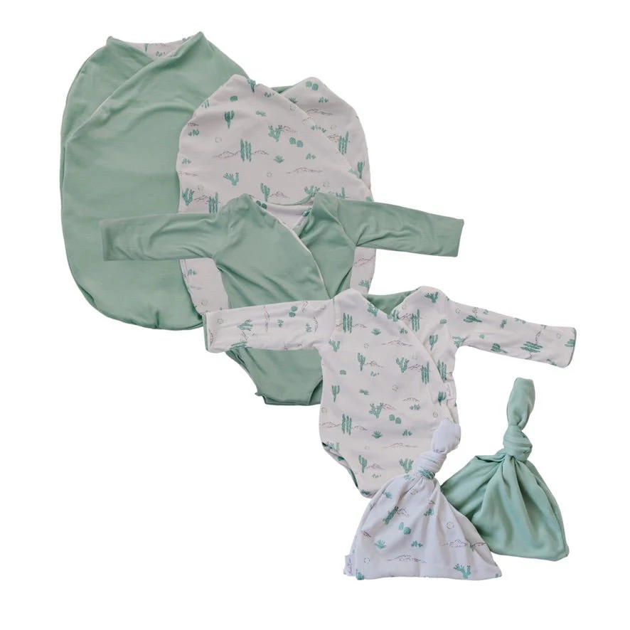 LONG SLEEVE NEWBORN ESSENTIALS BUNDLE in Classic Brushed - Image 10