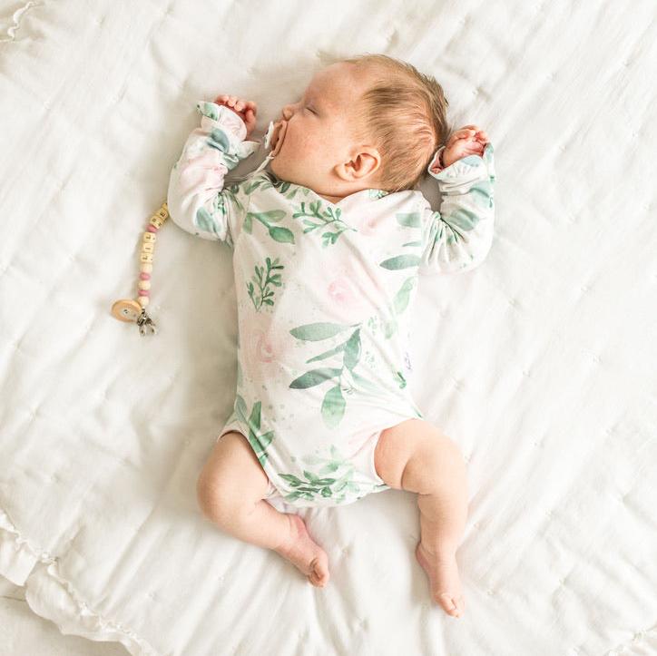 RUFFLE CUFF LONG SLEEVE NEWBORN ESSENTIALS BUNDLE in Classic Brushed - Image 48