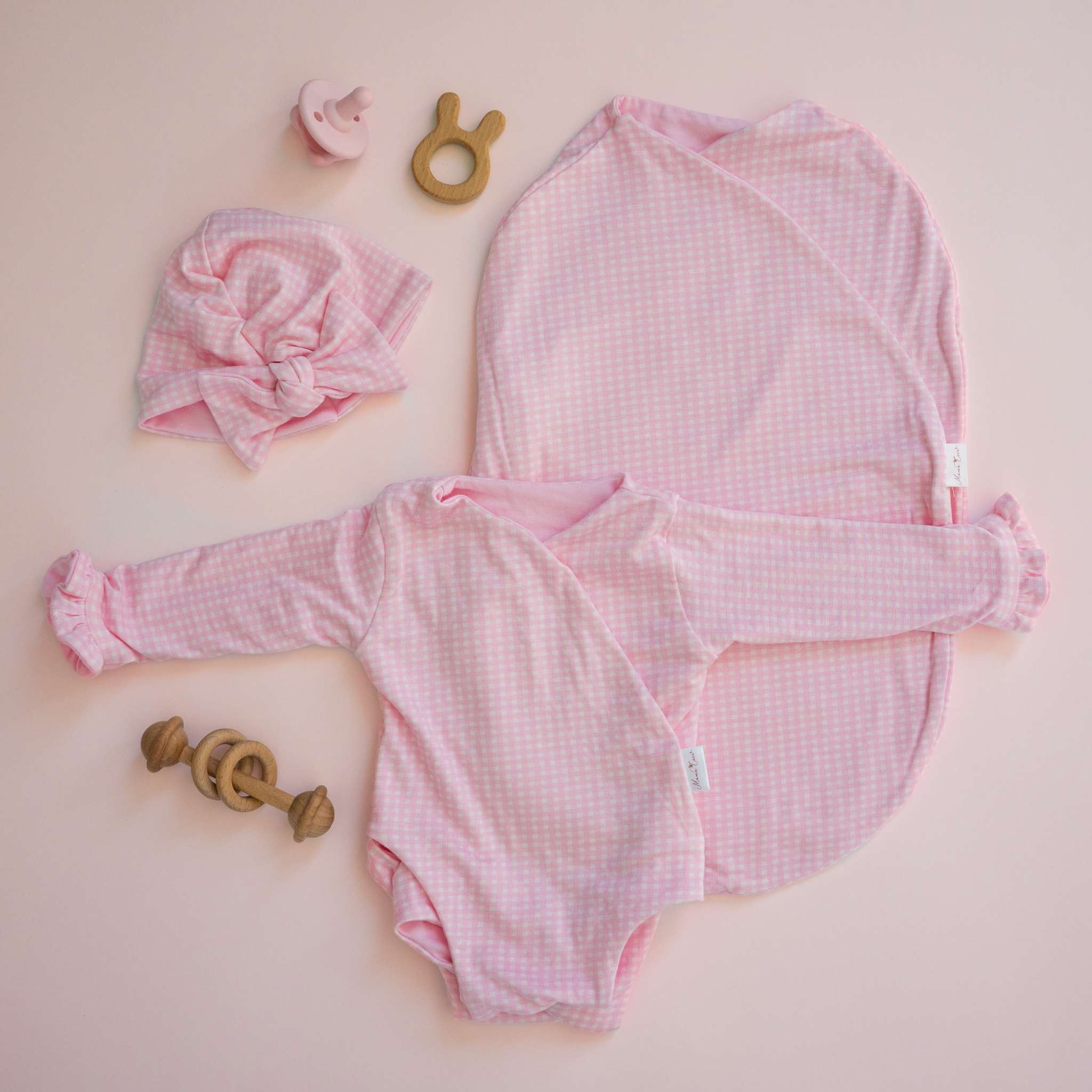 RUFFLE CUFF LONG SLEEVE NEWBORN ESSENTIALS BUNDLE in Silky Modal