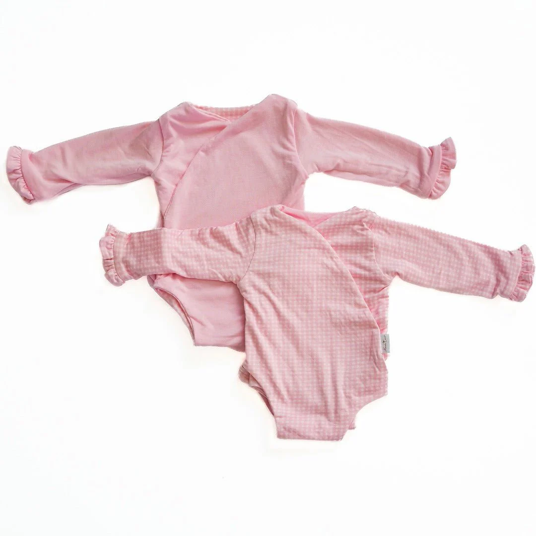 RUFFLE CUFF LONG SLEEVE NEWBORN ESSENTIALS BUNDLE in Silky Modal - Image 6