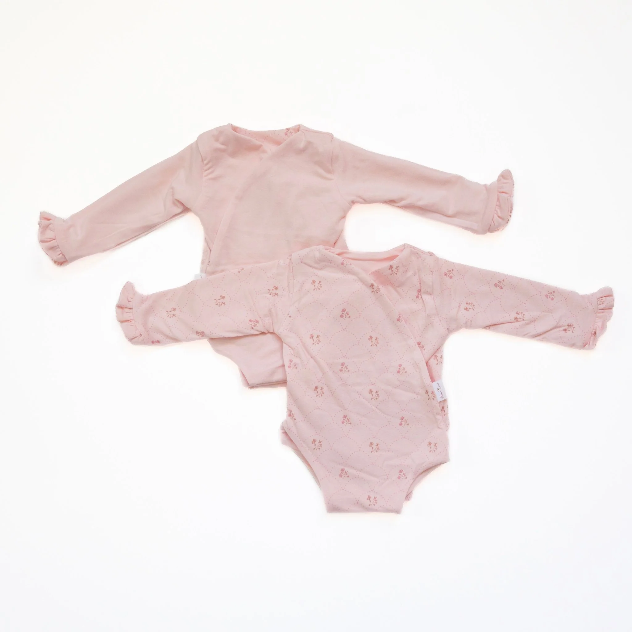 RUFFLE CUFF LONG SLEEVE NEWBORN ESSENTIALS BUNDLE in Bamboo Cotton - Image 16