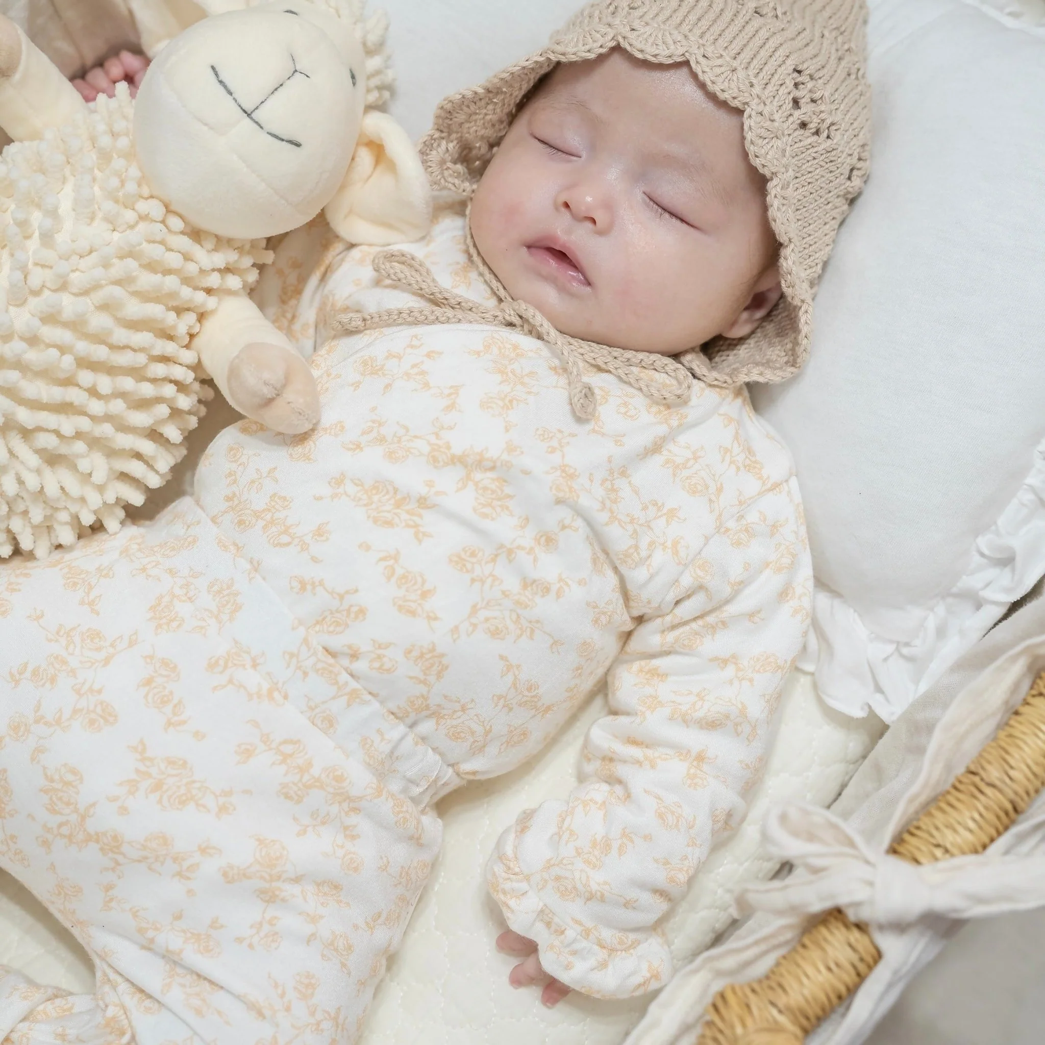 RUFFLE CUFF LONG SLEEVE ONESIE OUTFIT BUNDLE in Silky Modal - Image 25