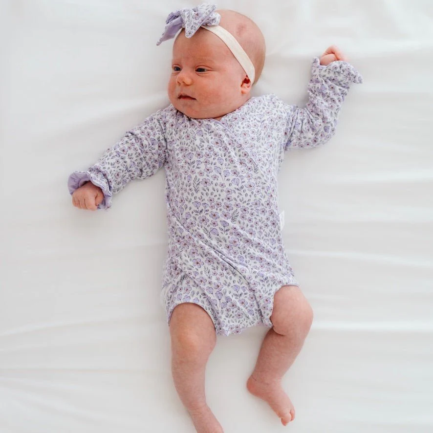 RUFFLE CUFF LONG SLEEVE ONESIE OUTFIT BUNDLE in Silky Modal - Image 29