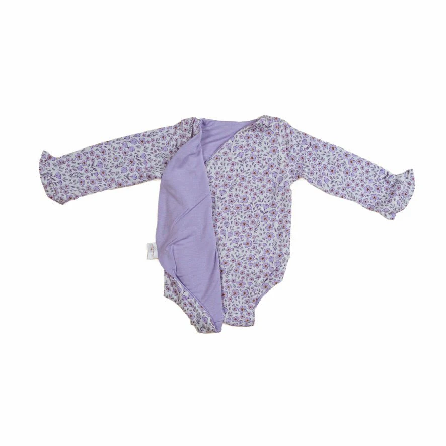 RUFFLE CUFF LONG SLEEVE ONESIE OUTFIT BUNDLE in Silky Modal - Image 30
