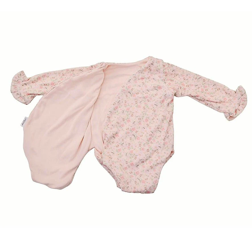 RUFFLE CUFF LONG SLEEVE WINGED BODYSUIT - Image 15