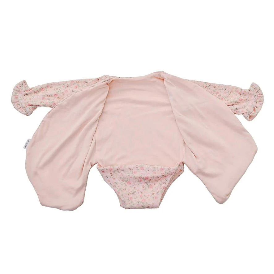 RUFFLE CUFF LONG SLEEVE WINGED BODYSUIT - Image 16