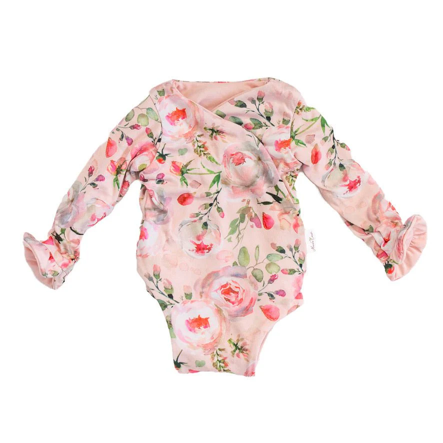 RUFFLE CUFF LONG SLEEVE WINGED BODYSUIT - Image 25