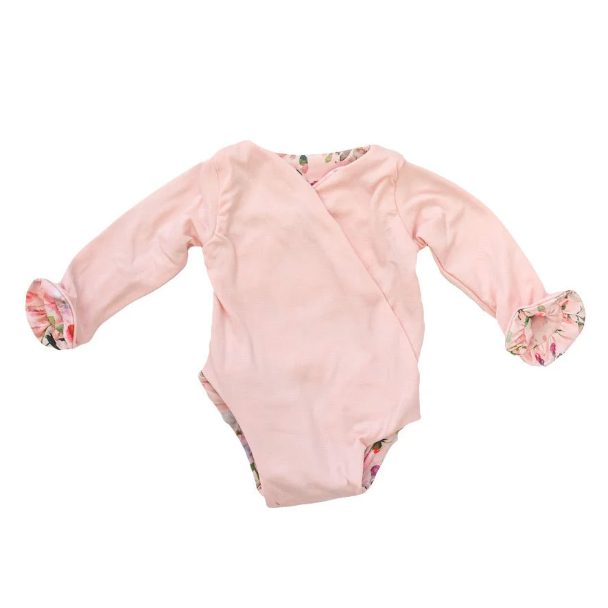 RUFFLE CUFF LONG SLEEVE WINGED BODYSUIT - Image 27