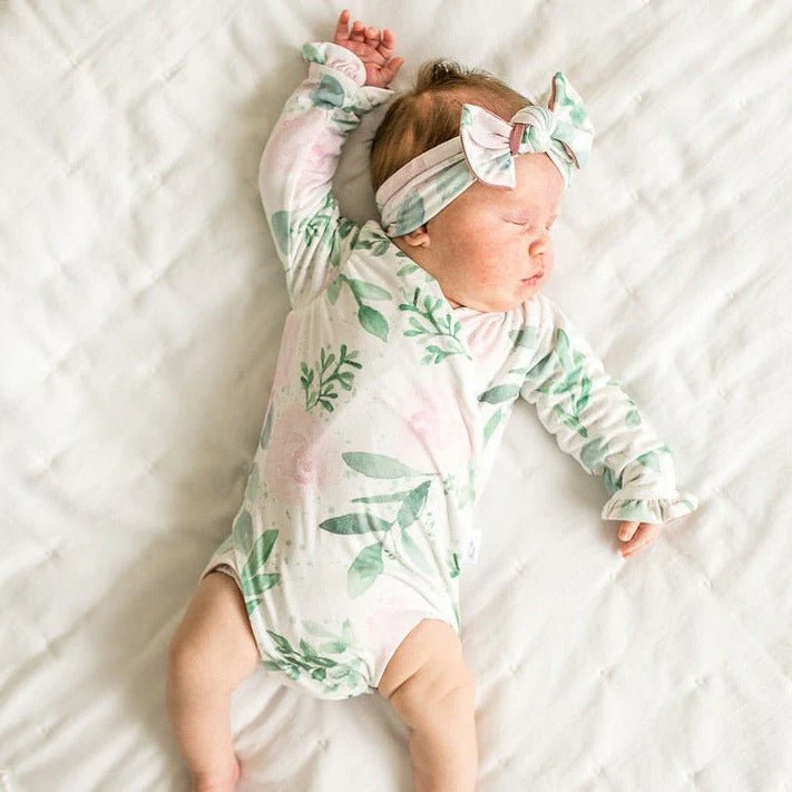 RUFFLE CUFF LONG SLEEVE WINGED BODYSUIT - Image 3