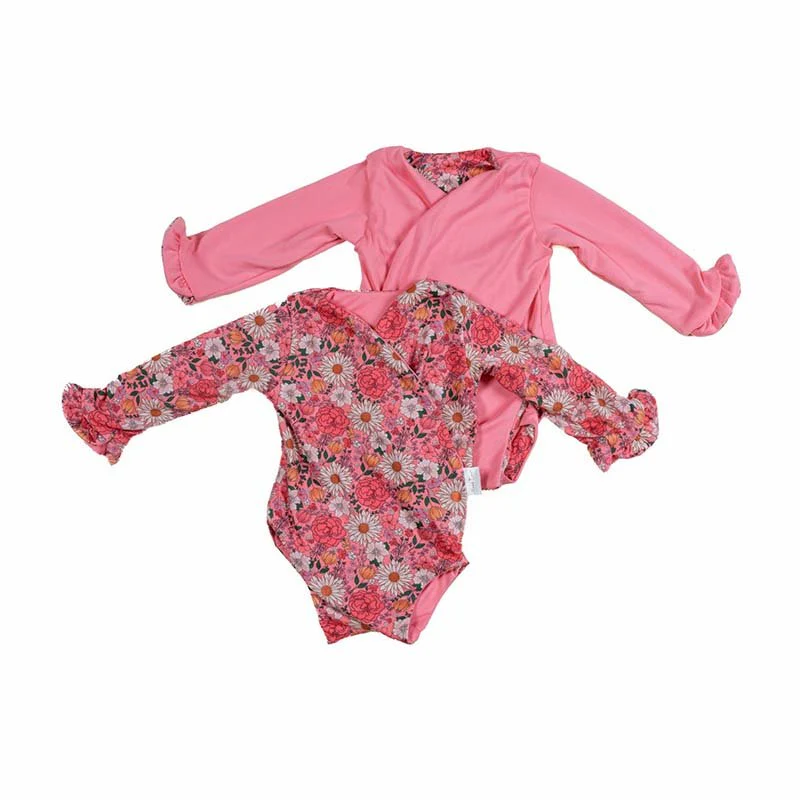 RUFFLE CUFF LONG SLEEVE WINGED BODYSUIT - Image 44