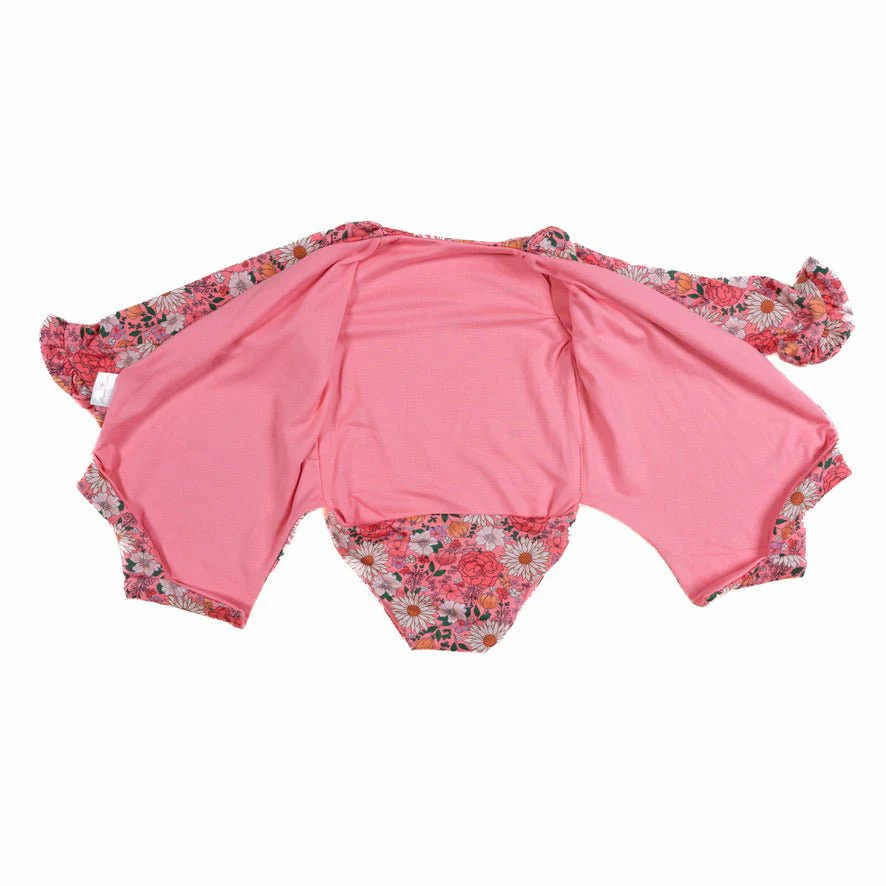 RUFFLE CUFF LONG SLEEVE WINGED BODYSUIT - Image 49
