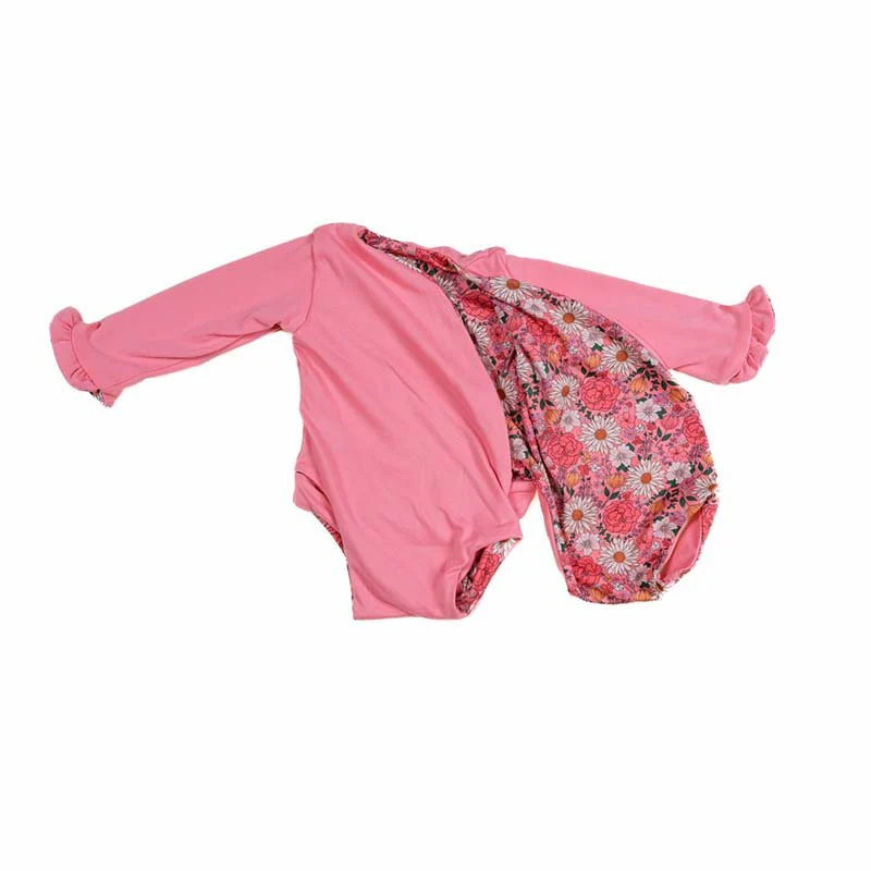 RUFFLE CUFF LONG SLEEVE WINGED BODYSUIT - Image 51