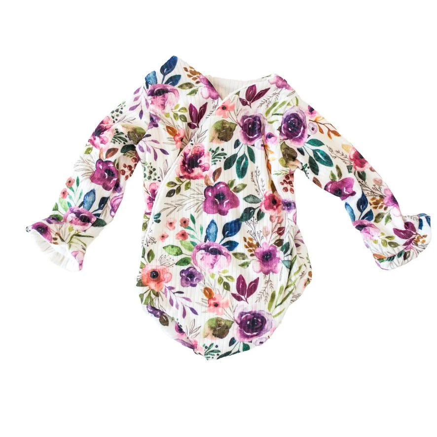 RUFFLE CUFF LONG SLEEVE WINGED BODYSUIT - Image 57