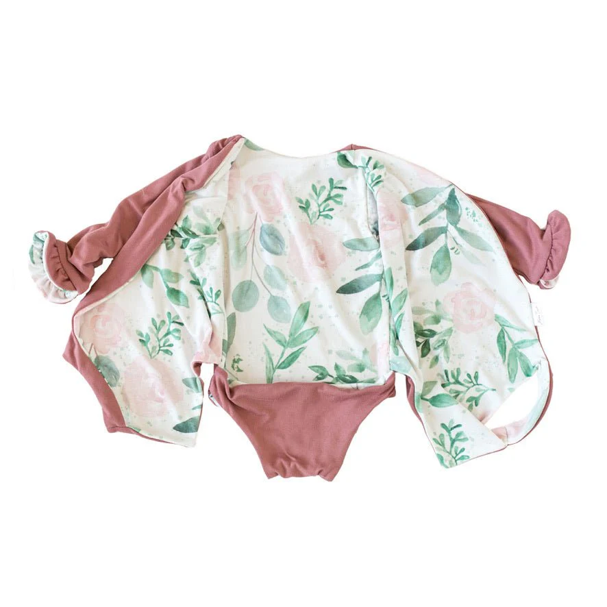 RUFFLE CUFF LONG SLEEVE WINGED BODYSUIT - Image 6
