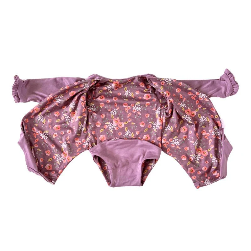 RUFFLE CUFF LONG SLEEVE WINGED BODYSUIT - Image 77