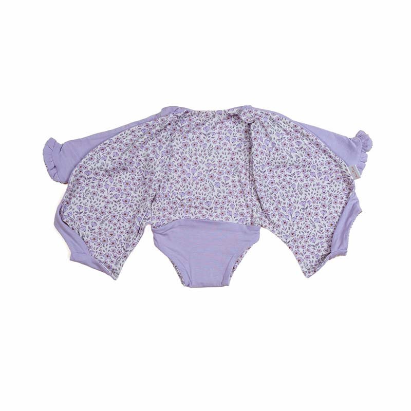 RUFFLE CUFF LONG SLEEVE WINGED BODYSUIT - Image 10