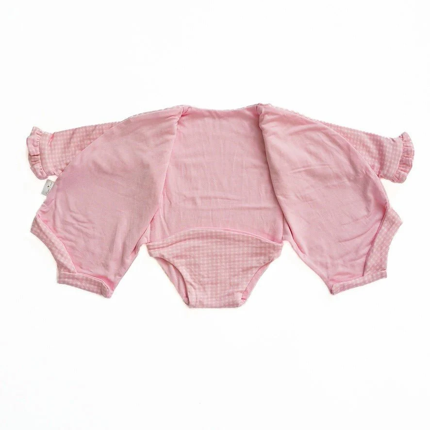 RUFFLE CUFF LONG SLEEVE WINGED BODYSUIT - Image 22