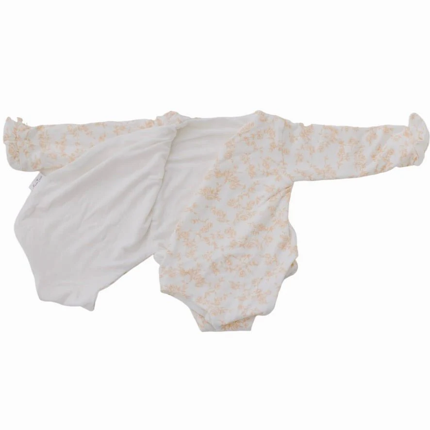 RUFFLE CUFF LONG SLEEVE WINGED BODYSUIT - Image 34
