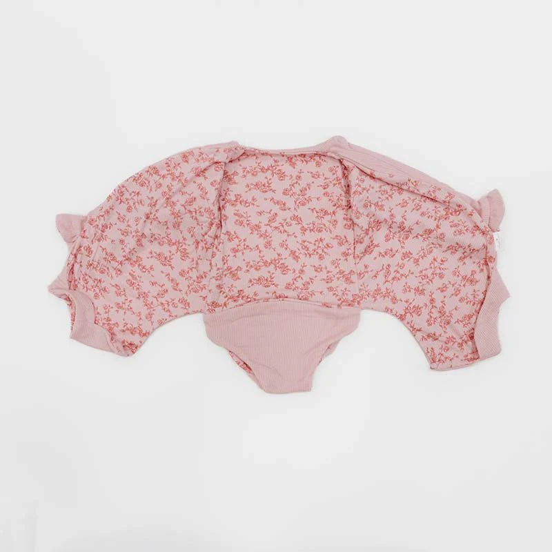 RUFFLE CUFF LONG SLEEVE WINGED BODYSUIT - Image 49