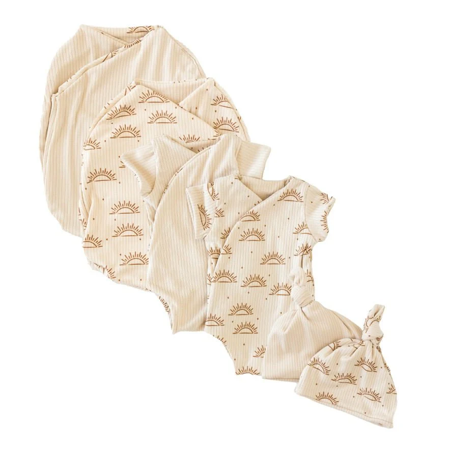 SHORT SLEEVE NEWBORN ESSENTIALS BUNDLE in Classic Brushed - Image 26