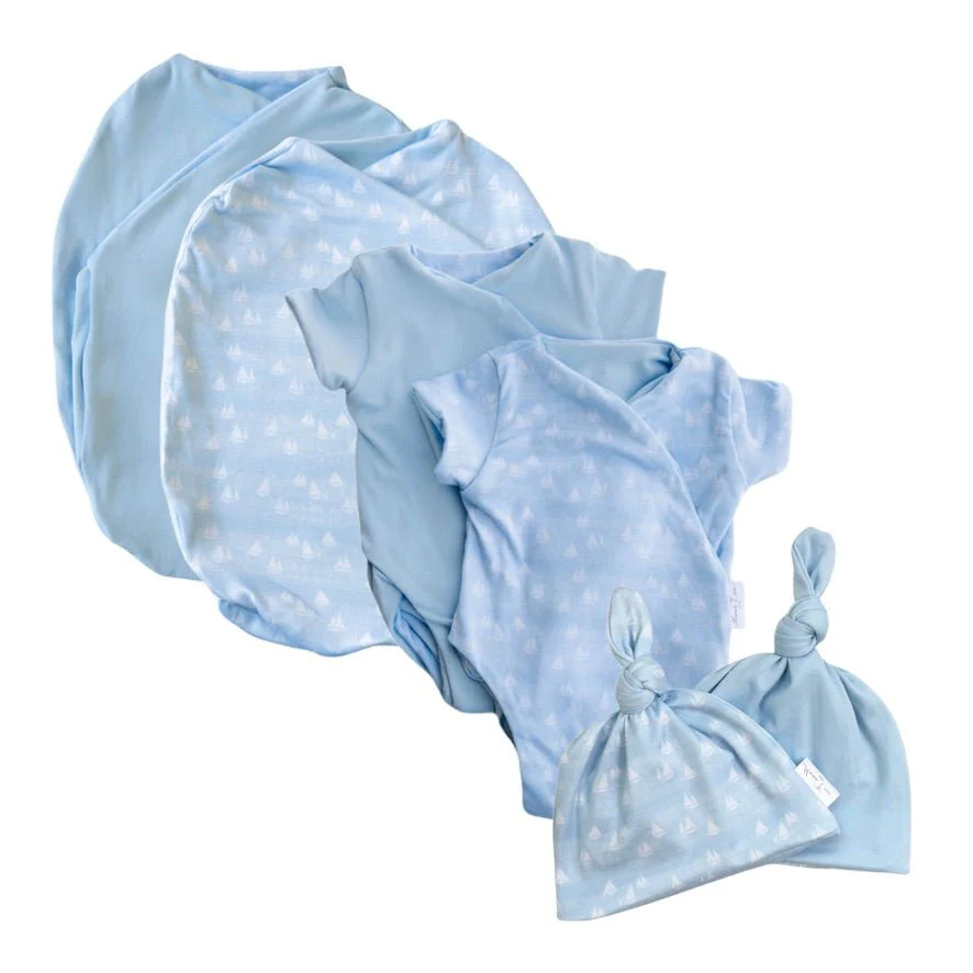SHORT SLEEVE NEWBORN ESSENTIALS BUNDLE in Classic Brushed - Image 35