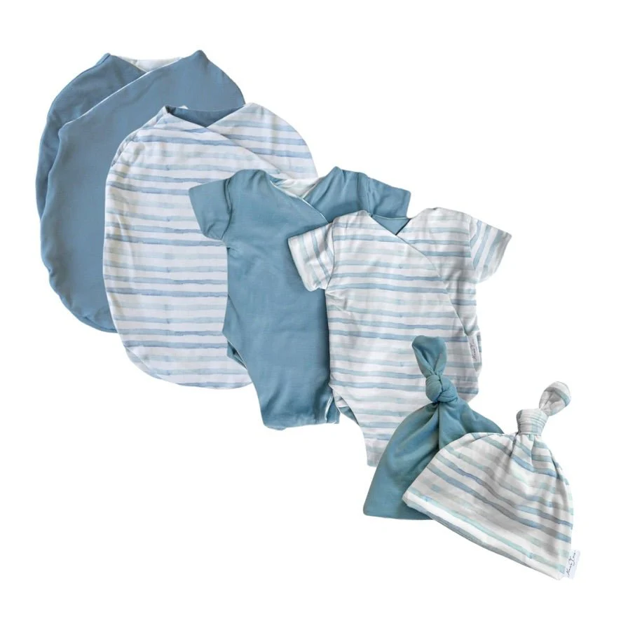 SHORT SLEEVE NEWBORN ESSENTIALS BUNDLE in Classic Brushed - Image 50