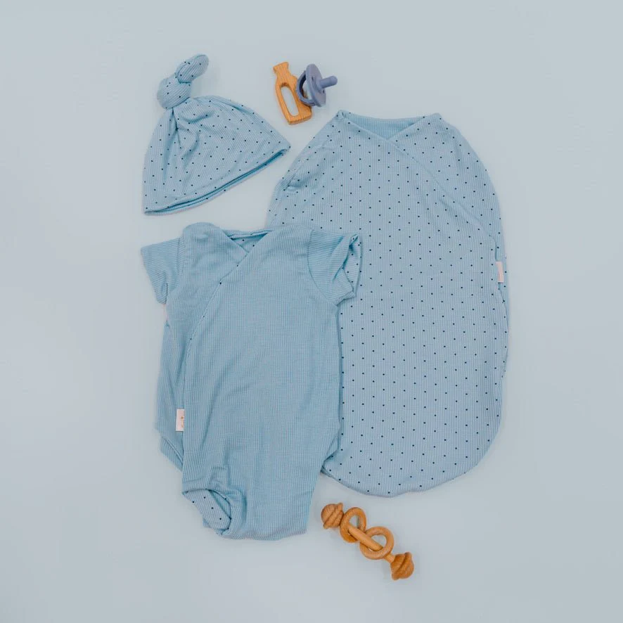 SHORT SLEEVE NEWBORN ESSENTIALS BUNDLE in Silky modal - Image 11