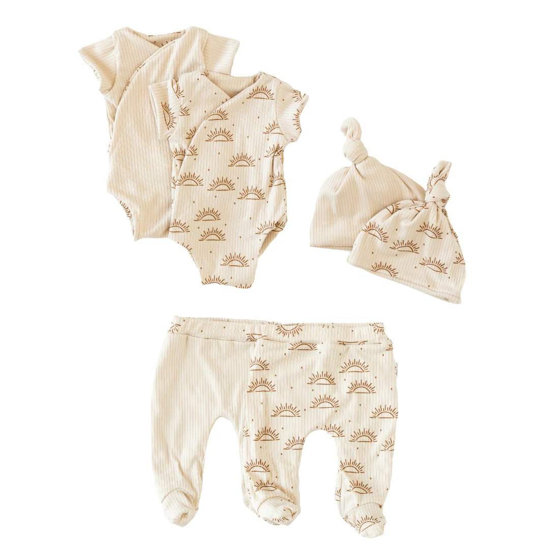 SHORT SLEEVE ONESIE OUTFIT BUNDLE in Classic Brushed - Image 10