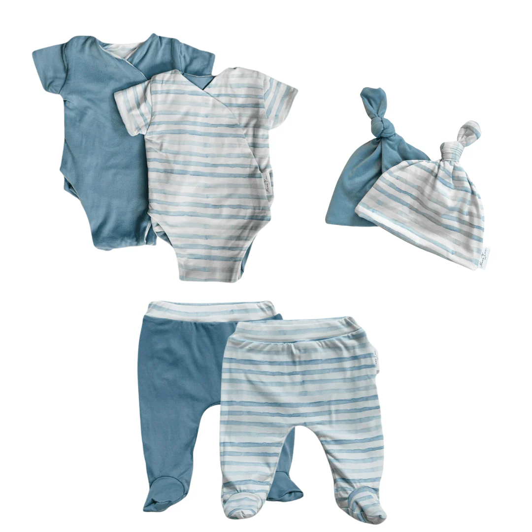 SHORT SLEEVE ONESIE OUTFIT BUNDLE in Classic Brushed - Image 27