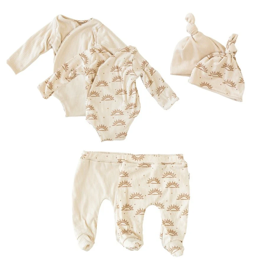 LONG SLEEVE ONESIE OUTFIT BUNDLE in Classic Brushed - Image 17