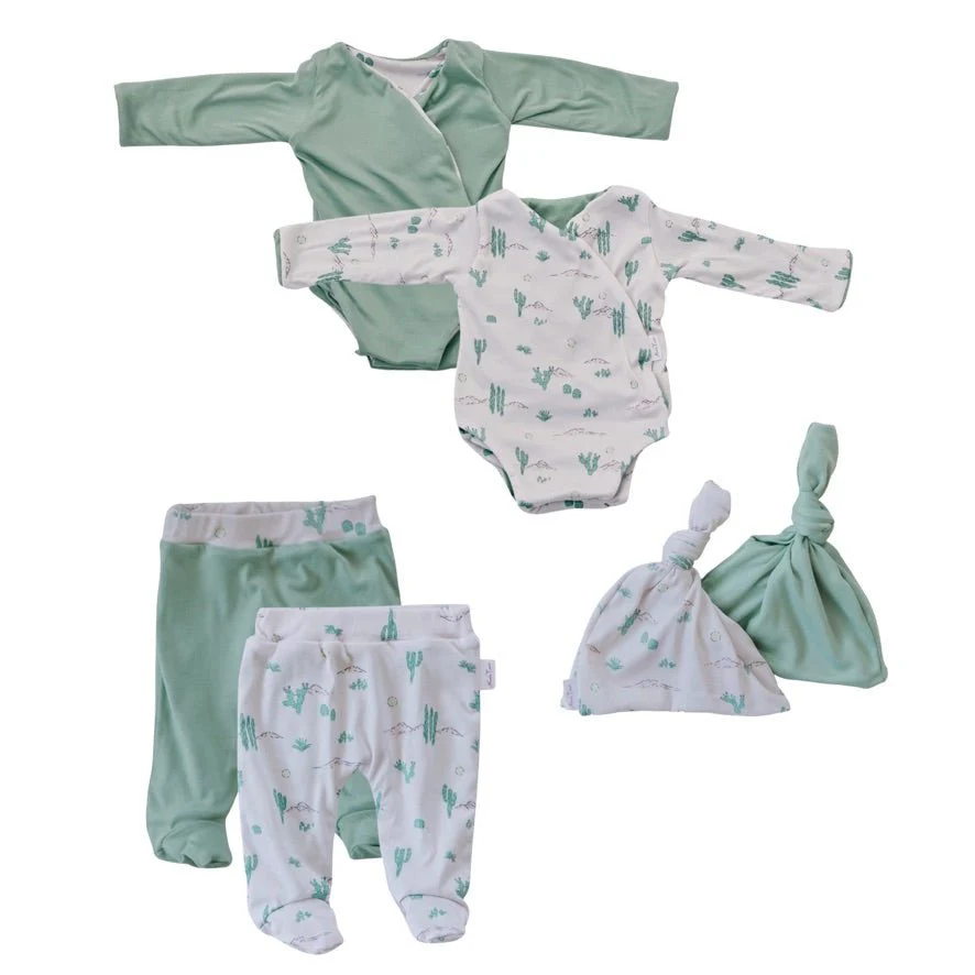 LONG SLEEVE ONESIE OUTFIT BUNDLE in Classic Brushed - Image 8